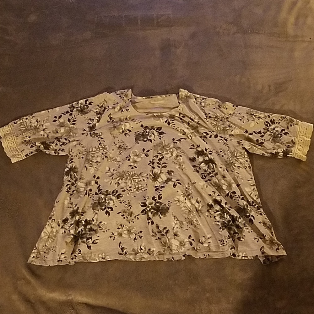 Woman Within Floral Print Tunic